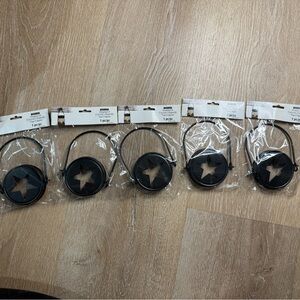 Ashland Hanging Lantern Lids – Star Cutout Design – Set of 5 (New in Package)